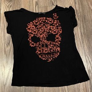 Floral Skull Top